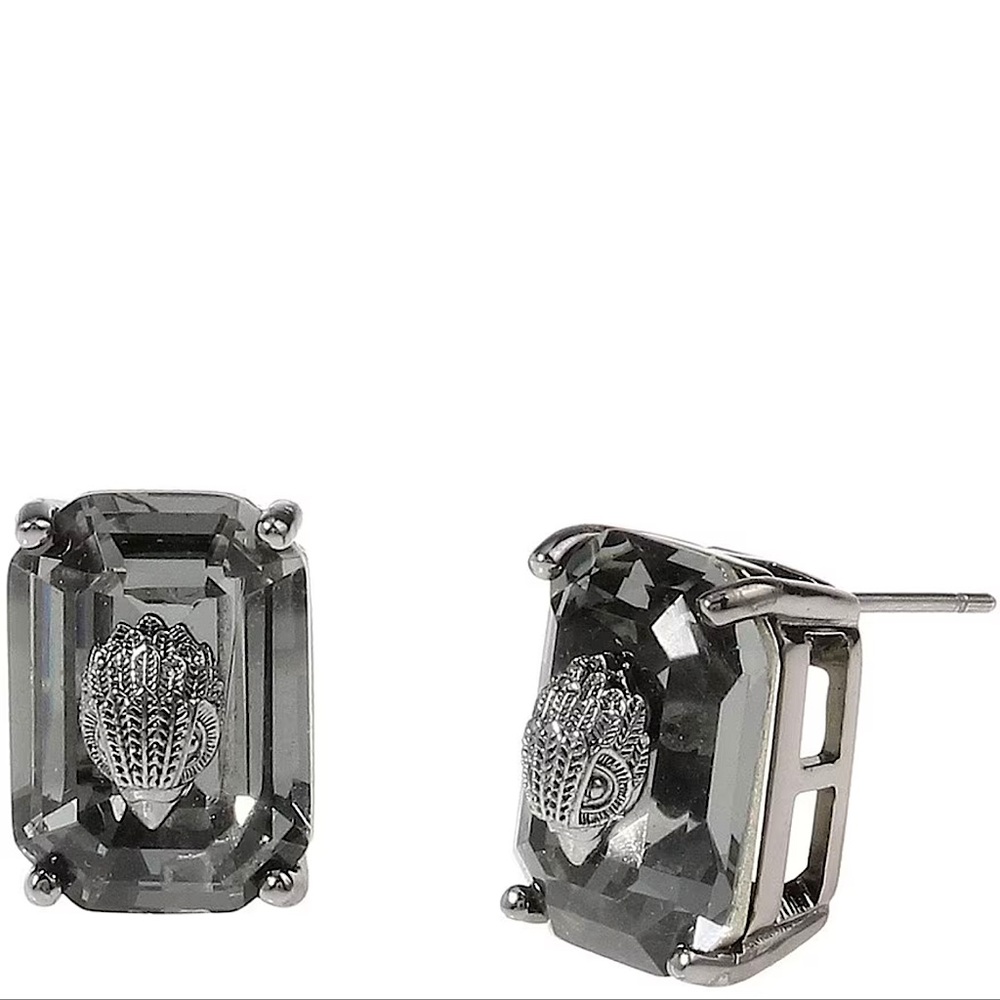 Kurt Geiger London
Signature Eagle Gem Stud Earrings - Black Diamond